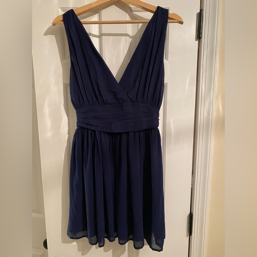 Charlotte Russe navy blue cocktail/party dresss. Size S. - Picture 2 of 4